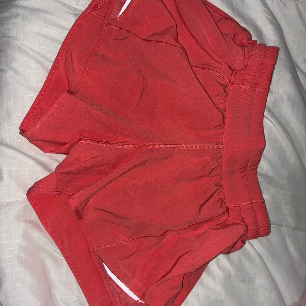 lululemon athletica Vibrant Red Athletic Shorts